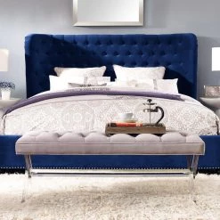 TOV Bedroom Finley Velvet Bed