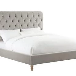 TOV Putnam Grey Velvet Bedroom