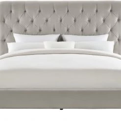 TOV Putnam Grey Velvet Bedroom
