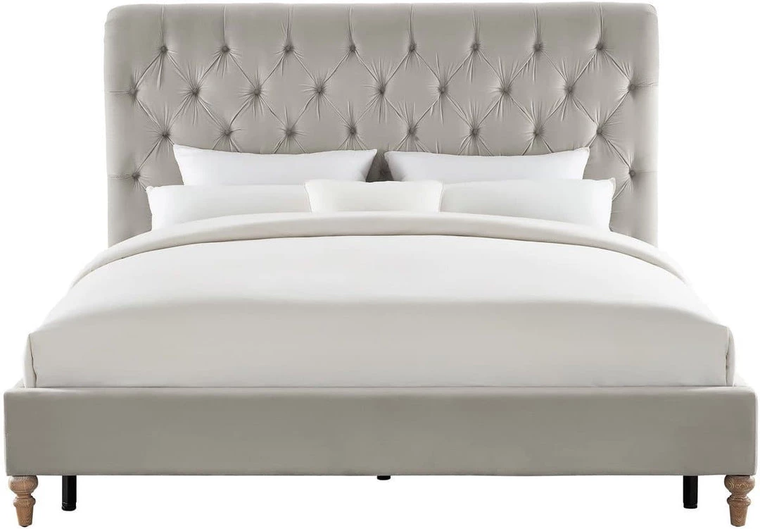 TOV Putnam Grey Velvet Bedroom