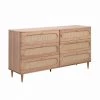 TOV Carmen Cane 6 Drawer Dresser Bedroom