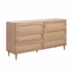 TOV Carmen Cane 6 Drawer Dresser Bedroom