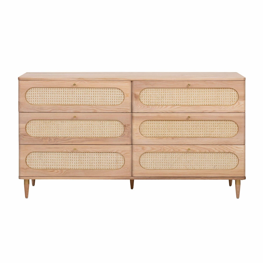 TOV Carmen Cane 6 Drawer Dresser Bedroom