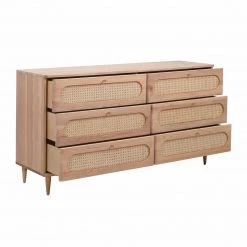 TOV Carmen Cane 6 Drawer Dresser Bedroom