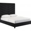 TOV Javan Velvet Bed Tall Headboard