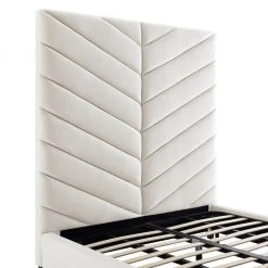 TOV Javan Velvet Bed Tall Headboard