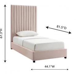 TOV Arabelle Velvet Bed