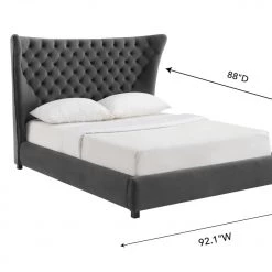 TOV Sassy Velvet Bed Bedroom