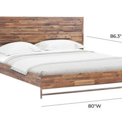 TOV Bedroom Bushwick Wooden Bed