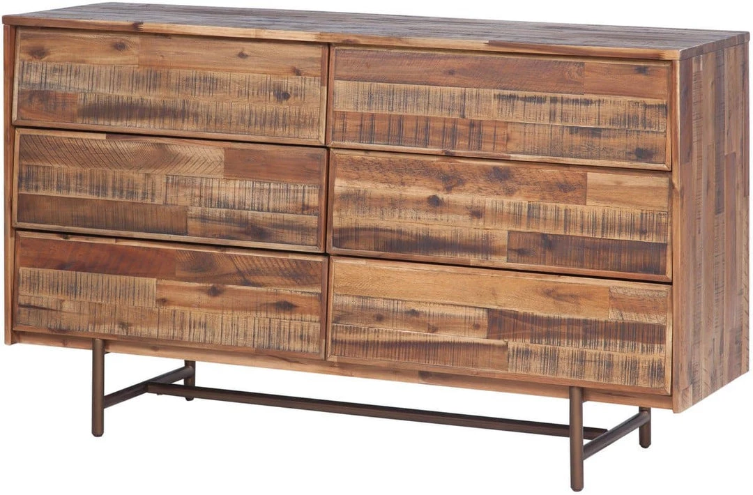 TOV Bedroom Bushwick Wooden 6 Drawer Dresser
