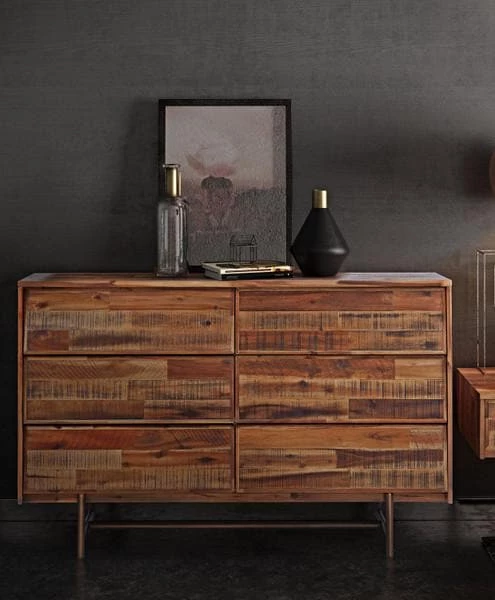 TOV Bedroom Bushwick Wooden 6 Drawer Dresser