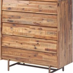 TOV Bedroom Bushwick Wooden Chest 5 Drawer