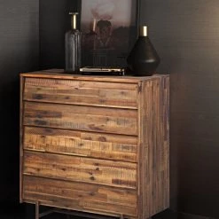TOV Bedroom Bushwick Wooden Chest 5 Drawer