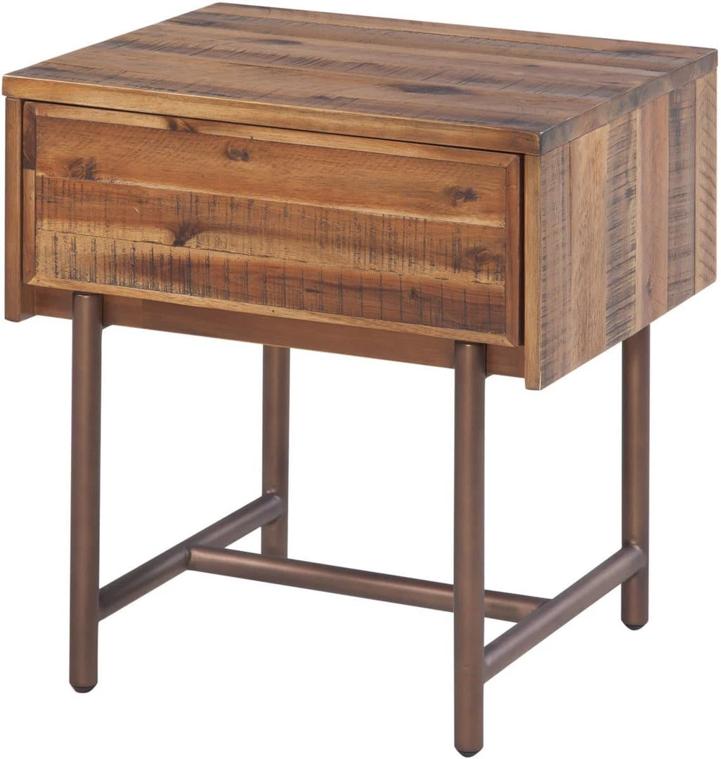 TOV Bushwick Wooden Nightstand