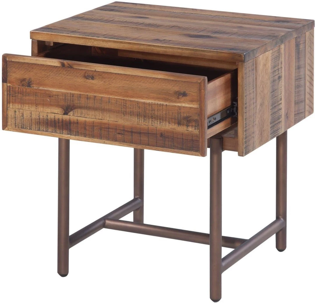 TOV Bushwick Wooden Nightstand