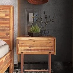 TOV Bushwick Wooden Nightstand