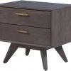TOV Loft Wooden Nightstand Living Room