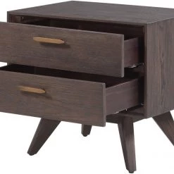 TOV Loft Wooden Nightstand Living Room
