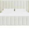 TOV Waverly Cream Velvet Bed Bedroom