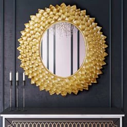 TOV Destiny Gold Mirror Home Decor