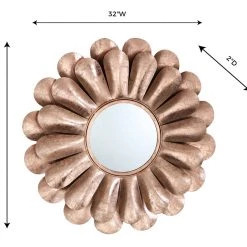 TOV Blossom Rose Gold Mirror Home Decor
