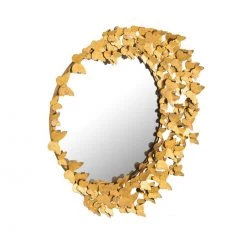 TOV Home Decor Butterfly Gold Mirror