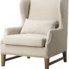 TOV Living Room Devon Linen Wing Chair