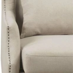 TOV Living Room Devon Linen Wing Chair