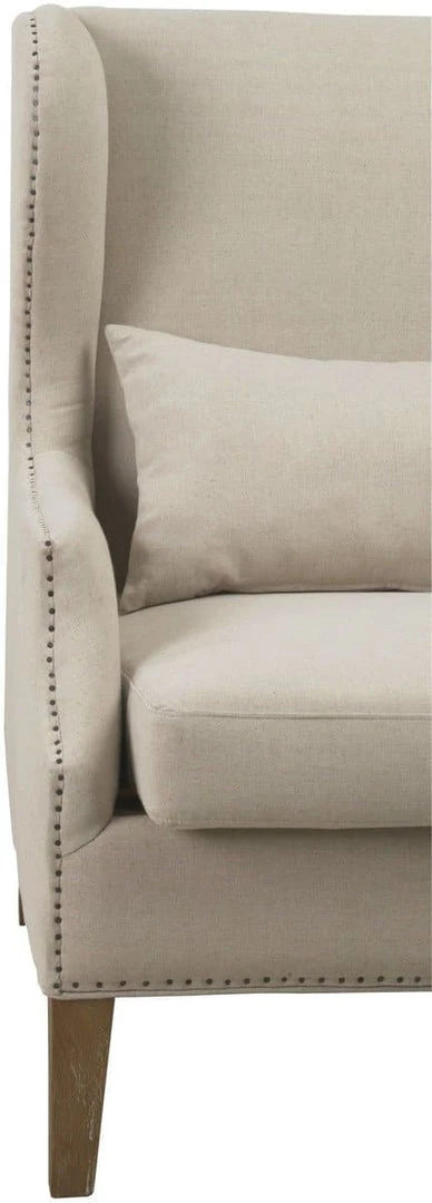 TOV Living Room Devon Linen Wing Chair