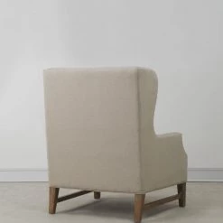 TOV Living Room Devon Linen Wing Chair