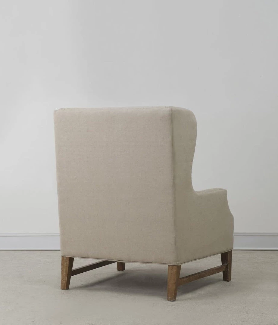 TOV Living Room Devon Linen Wing Chair