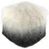 TOV Bedroom Tibetan Sheep White To Grey Pouf