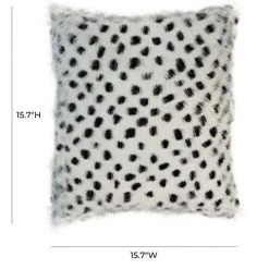 TOV Genuine Goatskin Pillow Home Decor