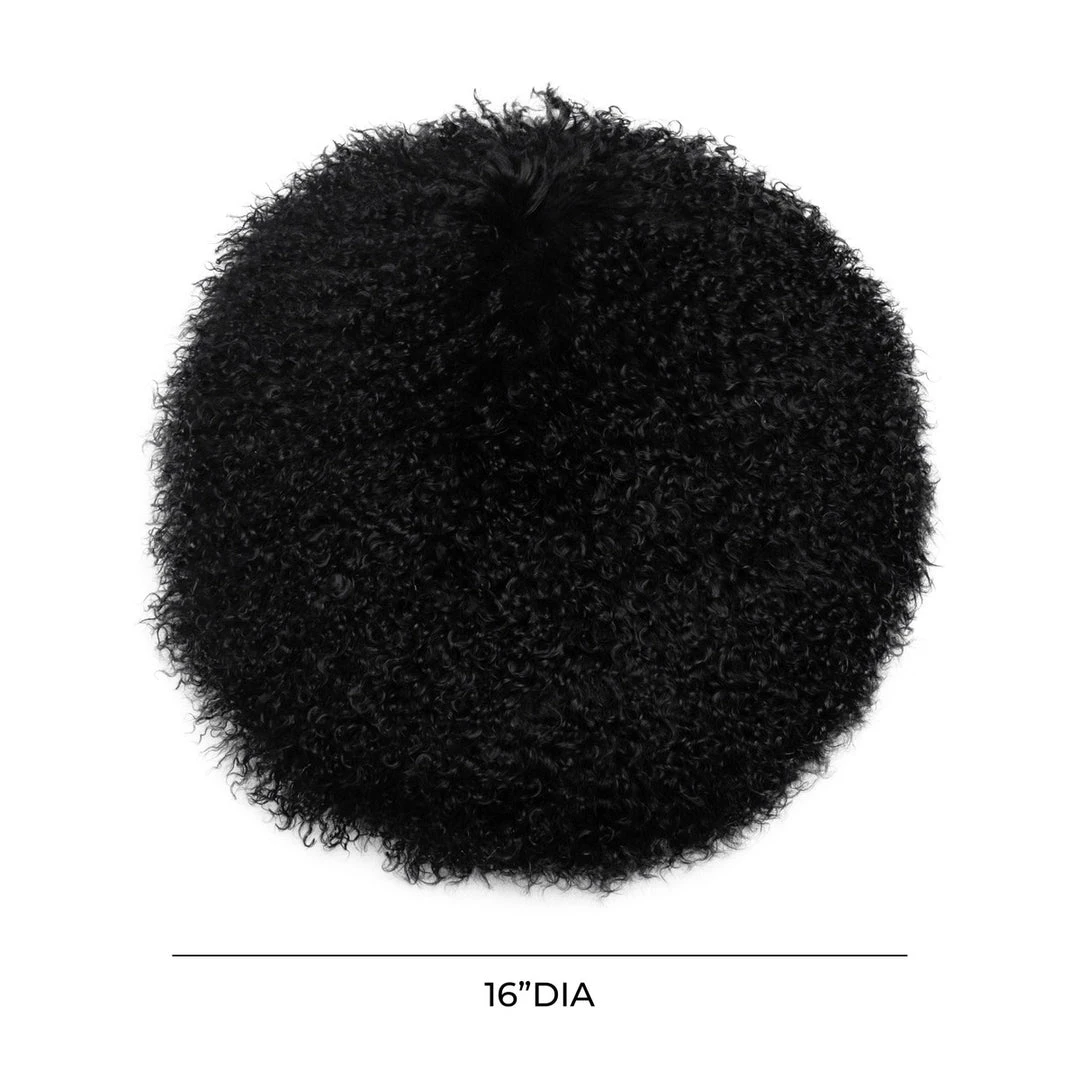 TOV New Zealand Sheepskin 16" Round Pillow