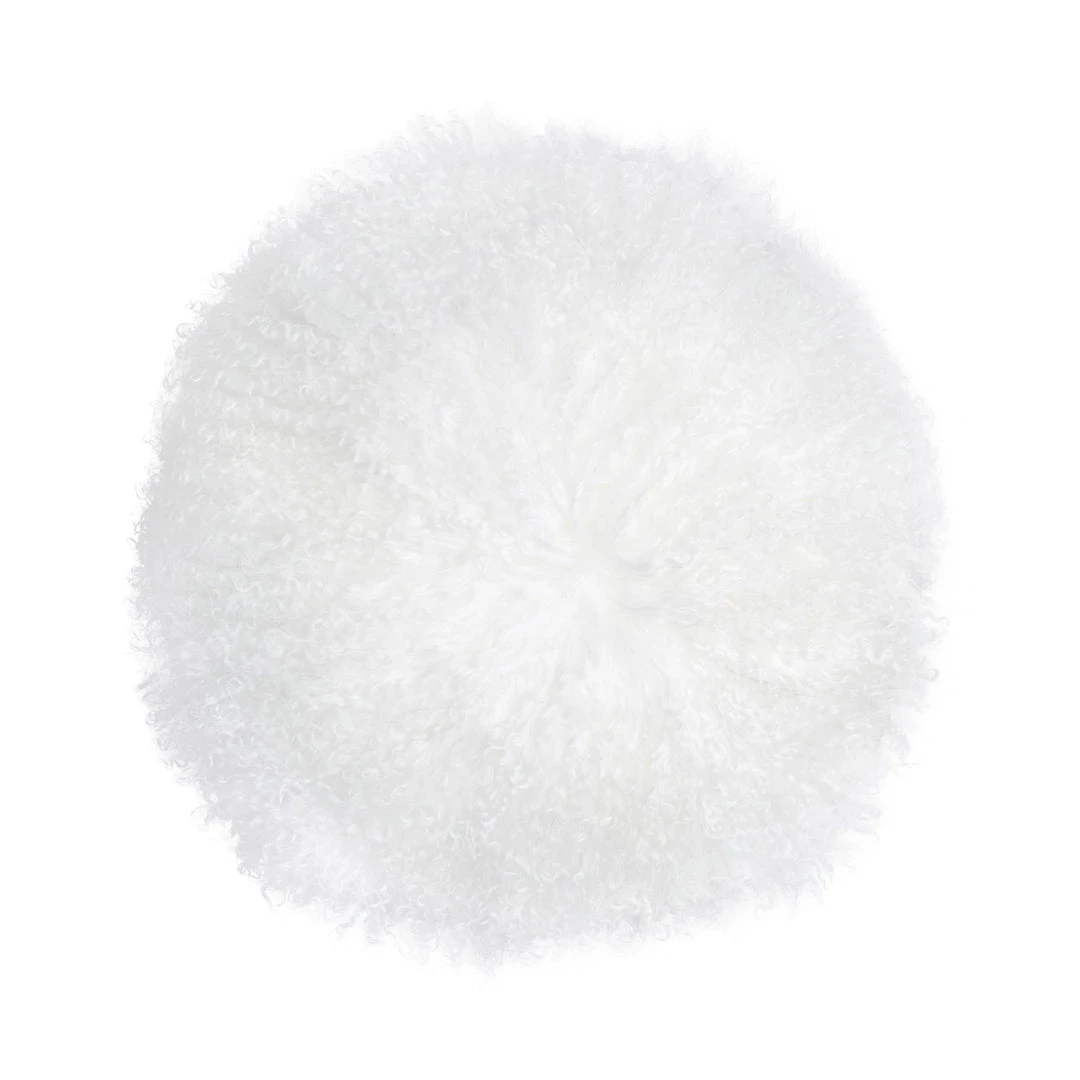 TOV New Zealand Sheepskin 16" Round Pillow