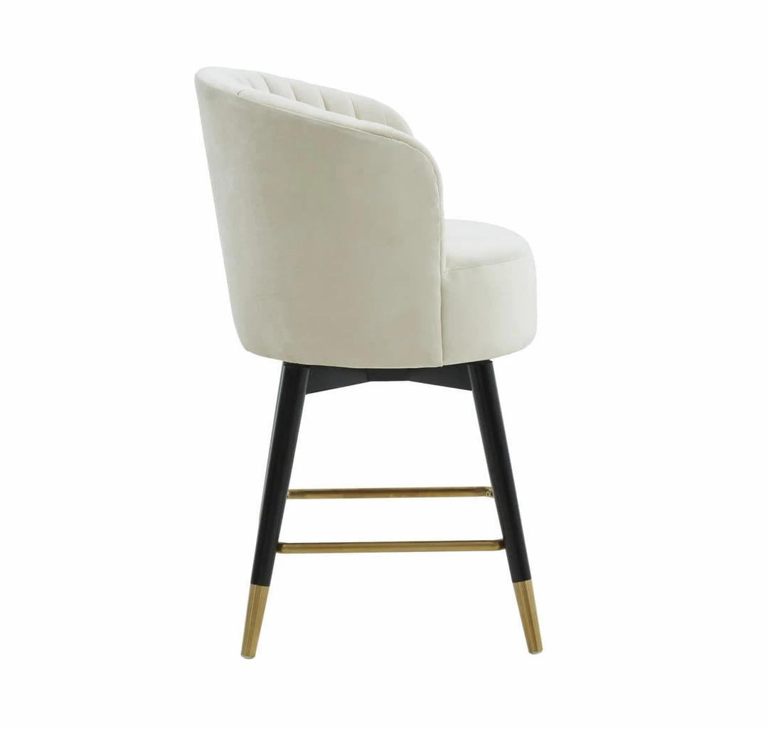 TOV Liana Velvet Swivel Stool