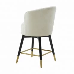 TOV Liana Velvet Swivel Stool
