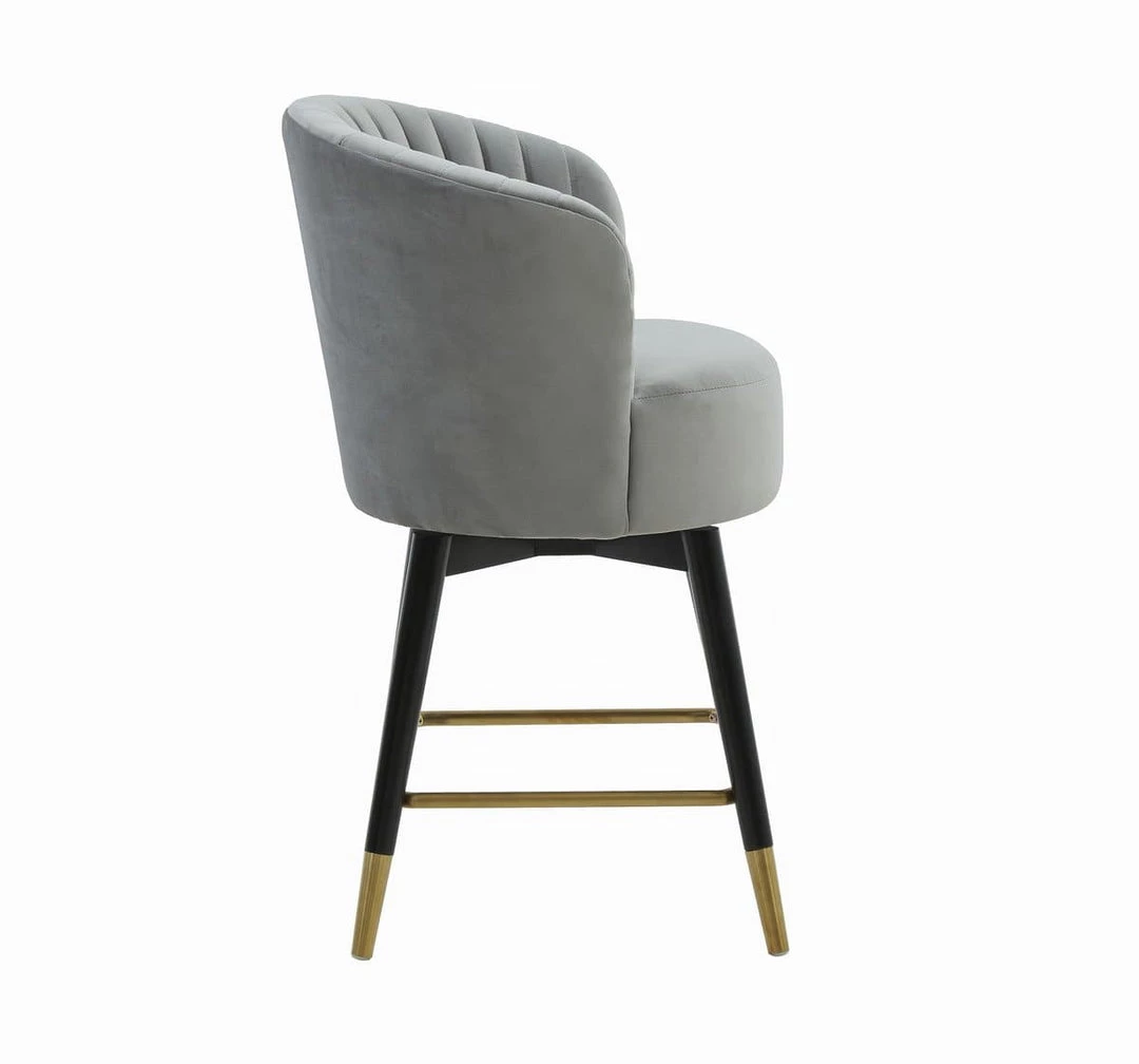 TOV Liana Velvet Swivel Stool