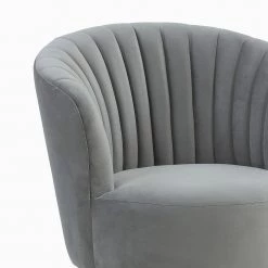 TOV Liana Velvet Swivel Stool