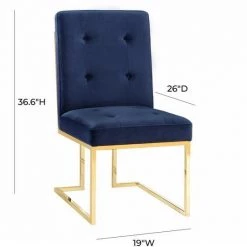 TOV Akiko Velvet Chair (Set Of 2)