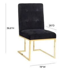 TOV Akiko Velvet Chair (Set Of 2)