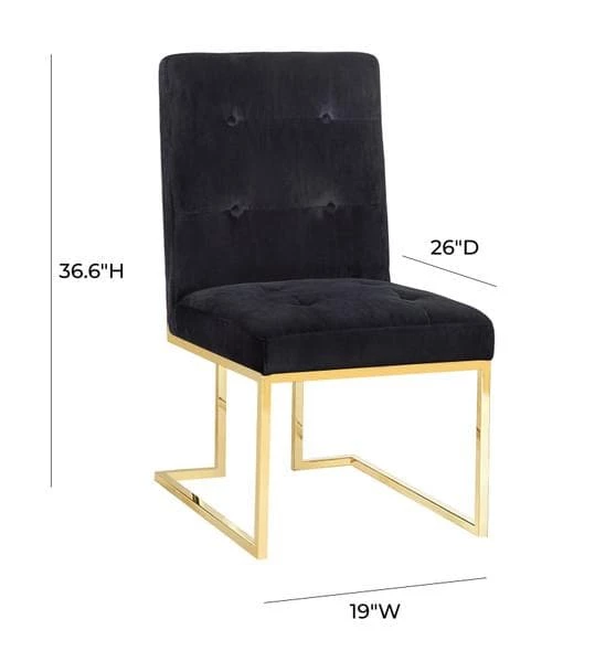 TOV Akiko Velvet Chair (Set Of 2)