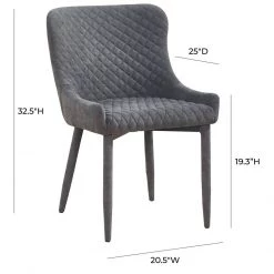 TOV Draco Velvet Chair Dining Room