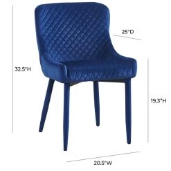 TOV Draco Velvet Chair Dining Room