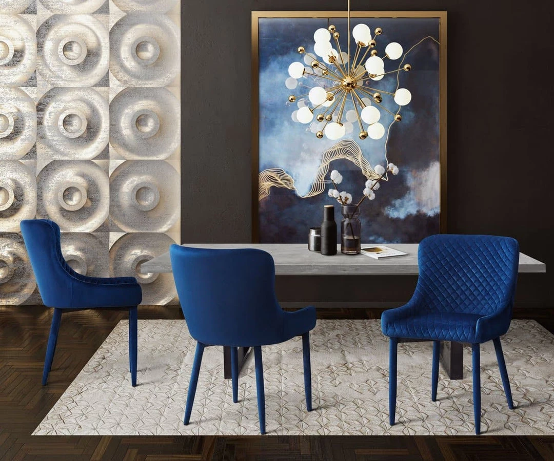 TOV Draco Velvet Chair Dining Room