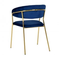 TOV Padma Navy Velvet Chair - Set Of 2 Dining Room