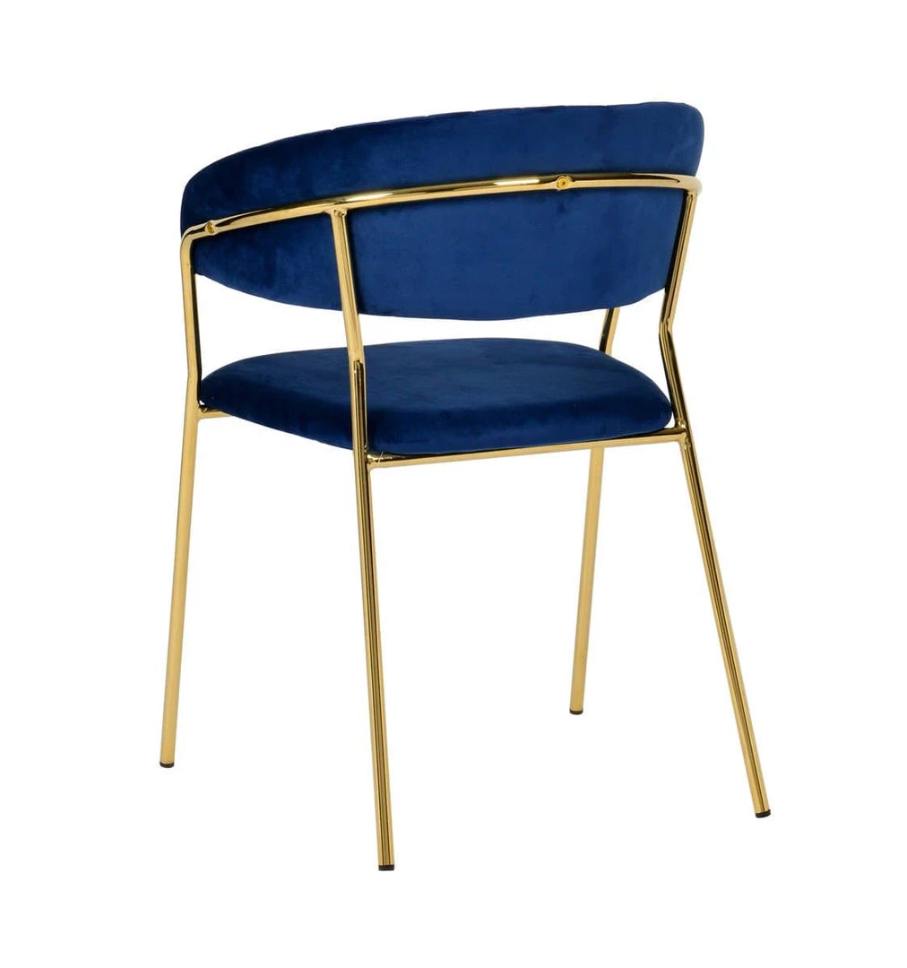 TOV Padma Navy Velvet Chair - Set Of 2 Dining Room