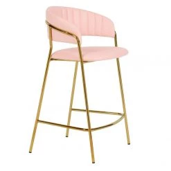 TOV Padma Vegan Leather Counter Stool - Set Of 2 Dining Room