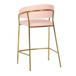 TOV Padma Vegan Leather Counter Stool - Set Of 2 Dining Room