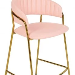 TOV Padma Vegan Leather Counter Stool - Set Of 2 Dining Room